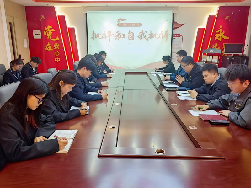 必赢优惠y272net学生第四党支部组织召开2024年度组织生活会